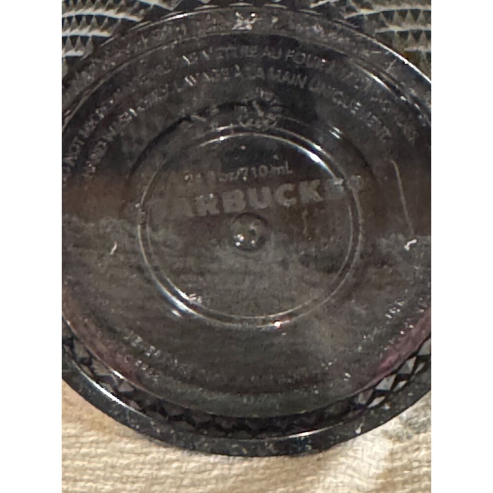 Starbucks Black Studded Iridescent Cold Cup Tumbler 24oz With Lid & Straw - Picture 6 of 7